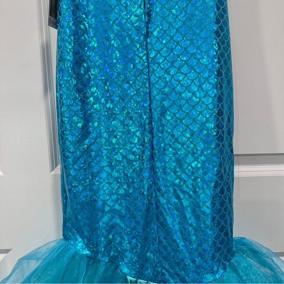 Disney Teal and Pink Mermaid Costume for Kids - Picture 8 of 10